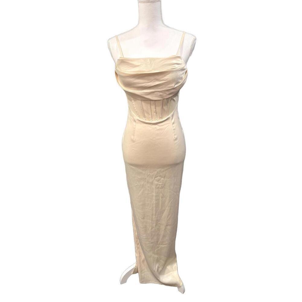 Revolve NBD Aella Gown Dress with Corset Detail, Small (NWT)